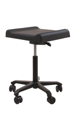 Fodskammel & Taburet i sort kunstlæder.