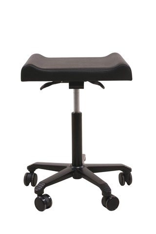 Fodskammel & Taburet i sort kunstlæder.