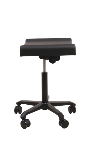 Fodskammel & Taburet i sort kunstlæder.