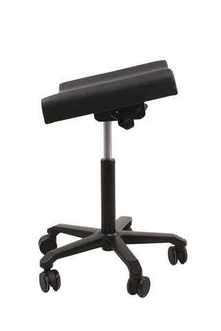 Fodskammel & Taburet i sort kunstlæder.