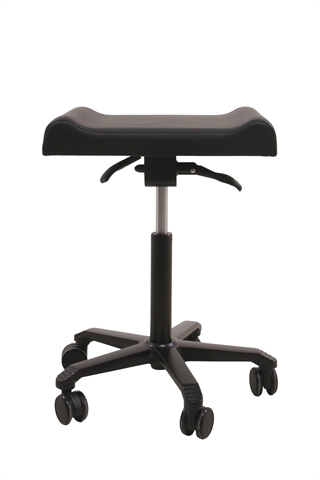 Fodskammel & Taburet i sort kunstlæder.