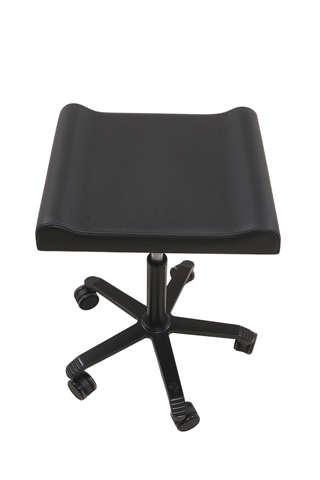 Fodskammel & Taburet i sort kunstlæder.