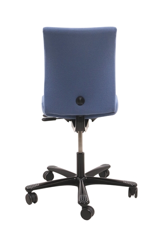 Håg H04 4200 kontorstol i mellem blå set bagfra.