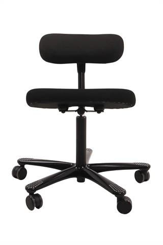 Håg Balans Vital 6035 knæstol i sort set forfra.