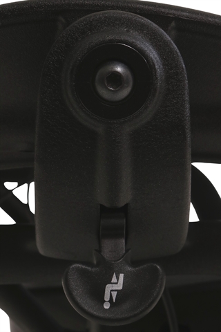 Betjeningsknappen set tæt på.