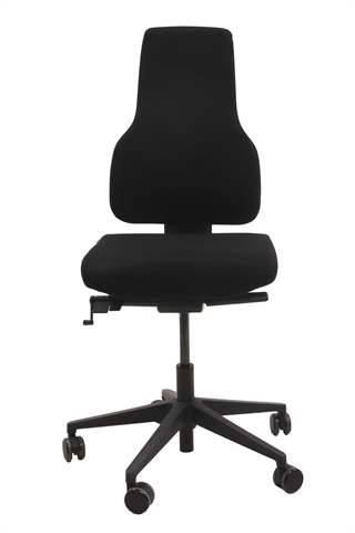 Ventus Office 2 kontorstol i sort set forfra.