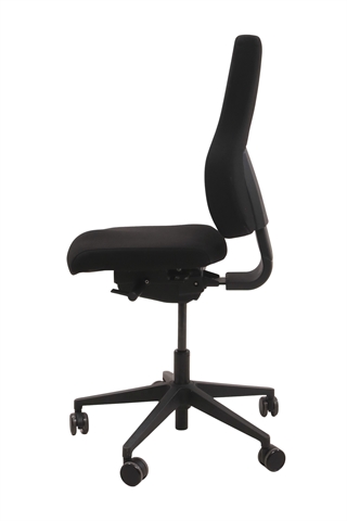 Ventus Office 2 kontorstol i sort set fra siden af.
