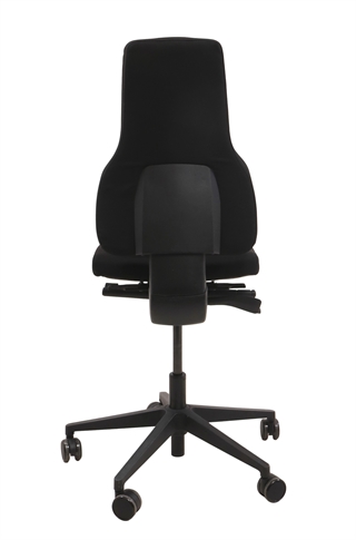 Ventus Office 2 kontorstol i sort set bagfra.