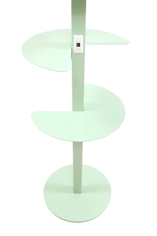 Hyldesystem med 3x USB A stik-udtag i mintgrøn.