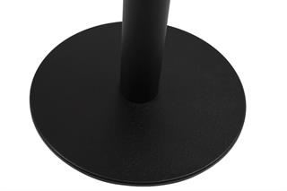Cafebord i bøg med sort søjle