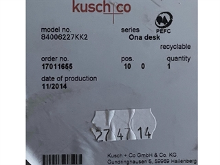 Kusch + Co mærke set tæt på.
