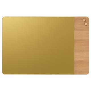 Naga glasboard 60x80 i guld med egefiner.