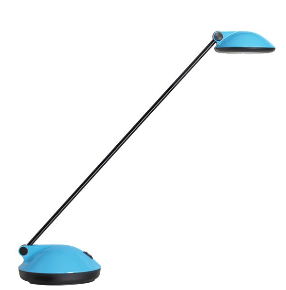 Ganske fortrinlig bordlampe i blå fra Unilux