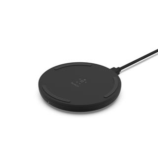 Flot trådløs lader i sort fra Belkin.