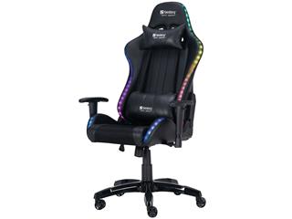Ganske fortrinlig gamerstol i sort/rgb fra Sandberg