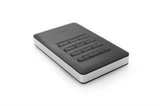 Verbatim - Store 'N' Go - 1 TB mobil SSD m. adgangstastatur (sort/sølvgrå)