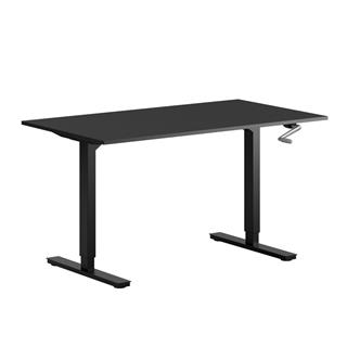 Primærbillede af dette hæve sænkebord i sort/sort fra Elj.