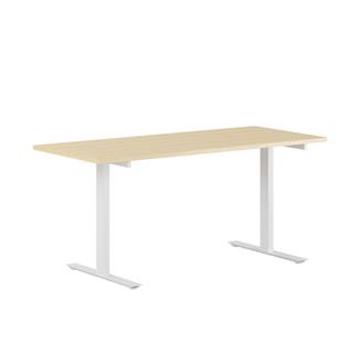 Elegant skrivebord i høj kvalitet fra Elj i birk/hvid.