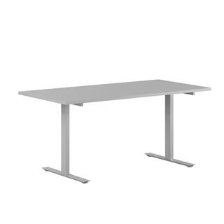 Velegnet skrivebord fra Elj i grå/sølvgrå.