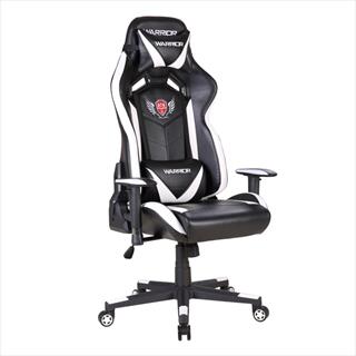 Velegnet gamerstol fra Fti i sort/hvid.