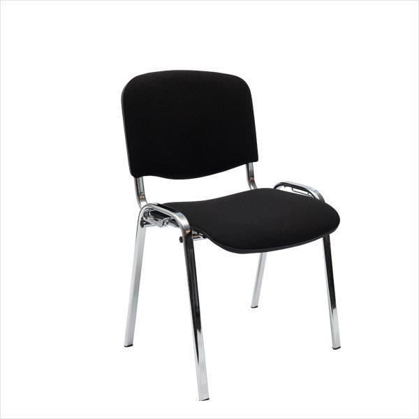 Comfort Basic konferencestol i sort/krom fra FTI.