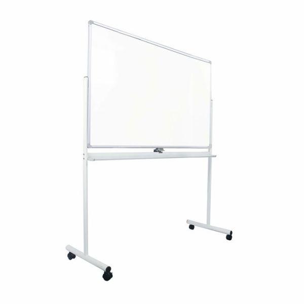 ECO dobbelt whiteboard på hjul fra FTI i hvid/alu.