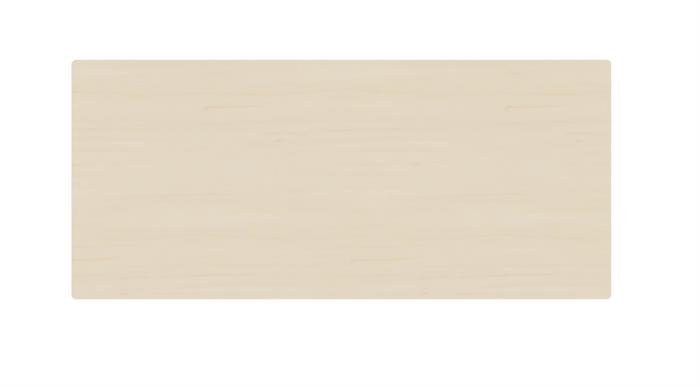 Fumac - Rektangulær bordplade 180x80-100D (birk)