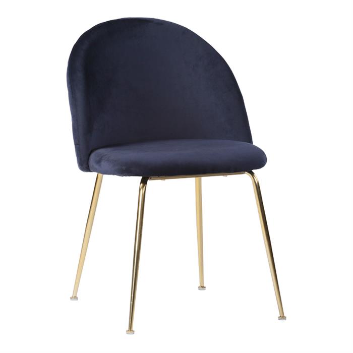 Elegant stol i høj kvalitet fra House nordic i blå/messing.