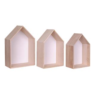 Billede af produktet i naturtræ/hvid set forfra.
