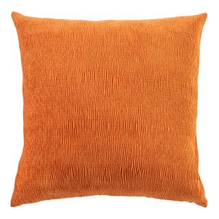 Storartet tekstil i orange.