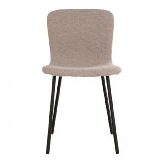 Spisebordsstol i beige med sort stel fra House Nordic.