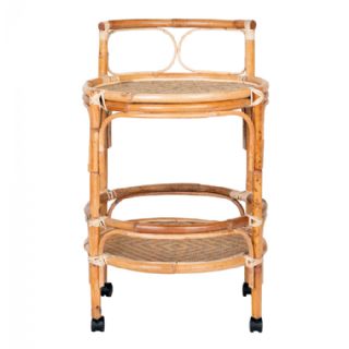Hjørnebord i rattan, natur, 55x55x87 cm fra House Nordic