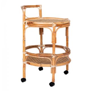 Hjørnebord i rattan, natur, 55x55x87 cm fra House Nordic