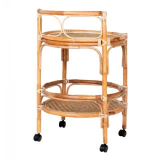 Hjørnebord i rattan, natur, 55x55x87 cm fra House Nordic