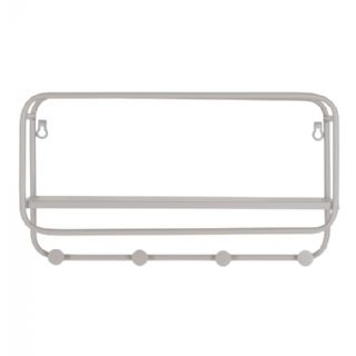 Hattehylde, stål, cool grey 45x15x25 cm fra House Nordic