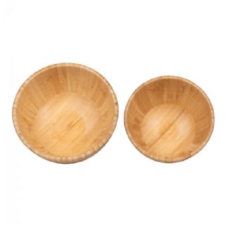 Skål, bambus, natur sæt af 2 fra House Nordic