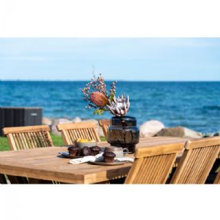 Spisebord, teak, natur, 100x240x75 cm fra House Nordic