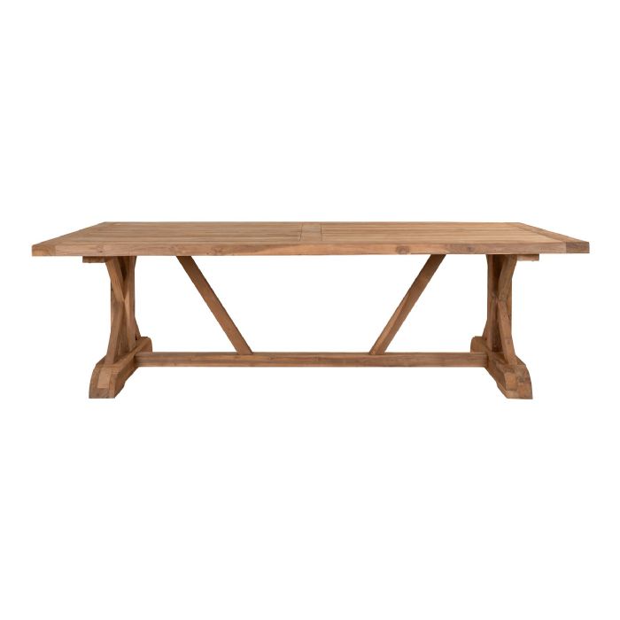 Spisebord, teak, natur, 100x240x75 cm fra House Nordic
