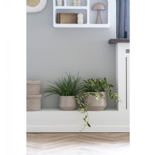 Urtepotte, stål, sand, sæt af 2 fra House Nordic