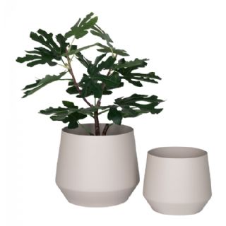 Urtepotte, stål, sand, sæt af 2 fra House Nordic
