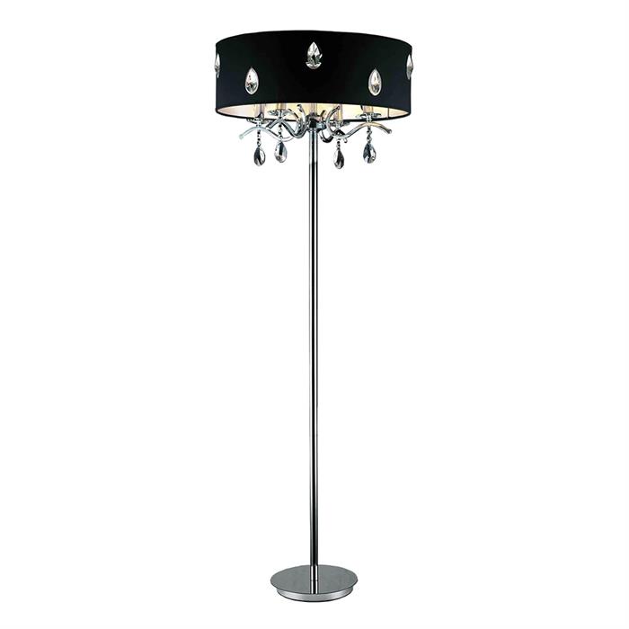 Milano bordlampe i sort/krom fra Design by Grönlund.