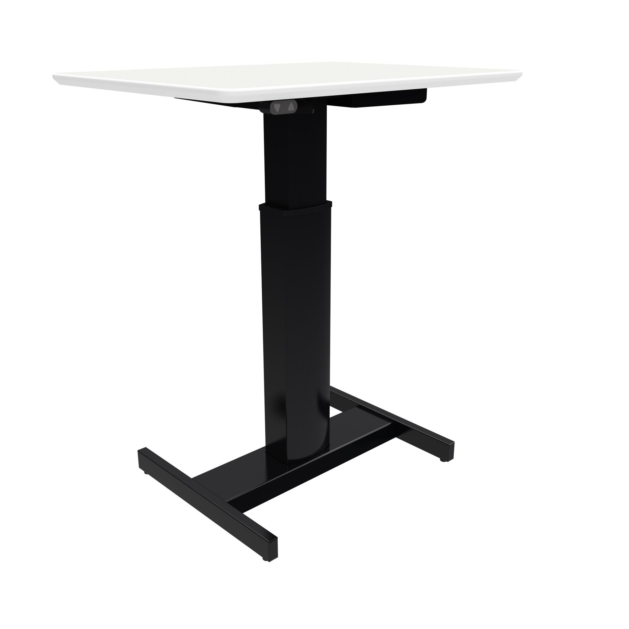 Hæve sænkebord 80x60 | Køb et lækkert bord i hvid laminat