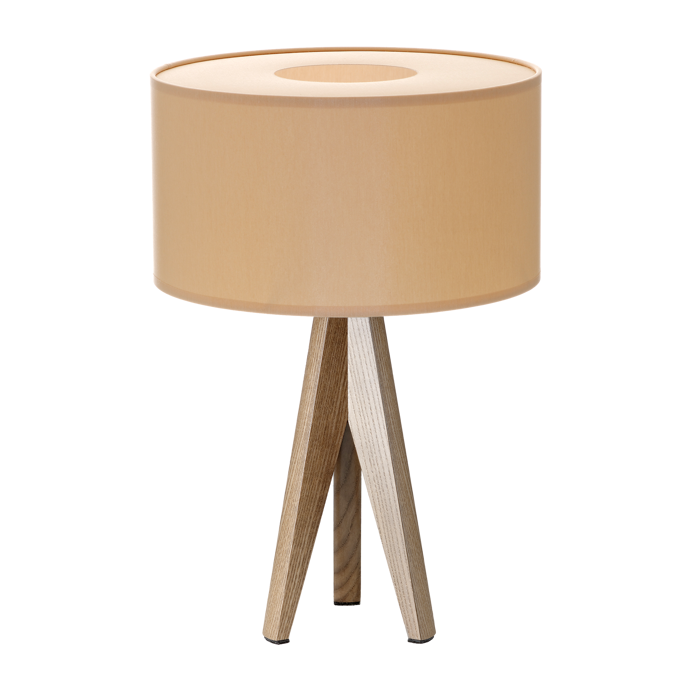 Flot bordlampe i valnød/beige fra vores kvalitetsleverandør Design by grönlund.
