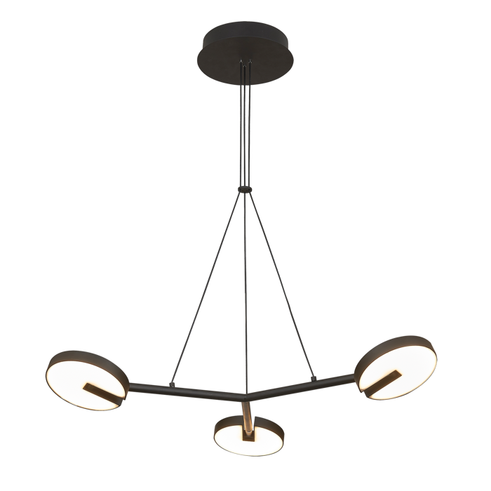 Velegnet loftlampe fra Design by Grönlund i sort.