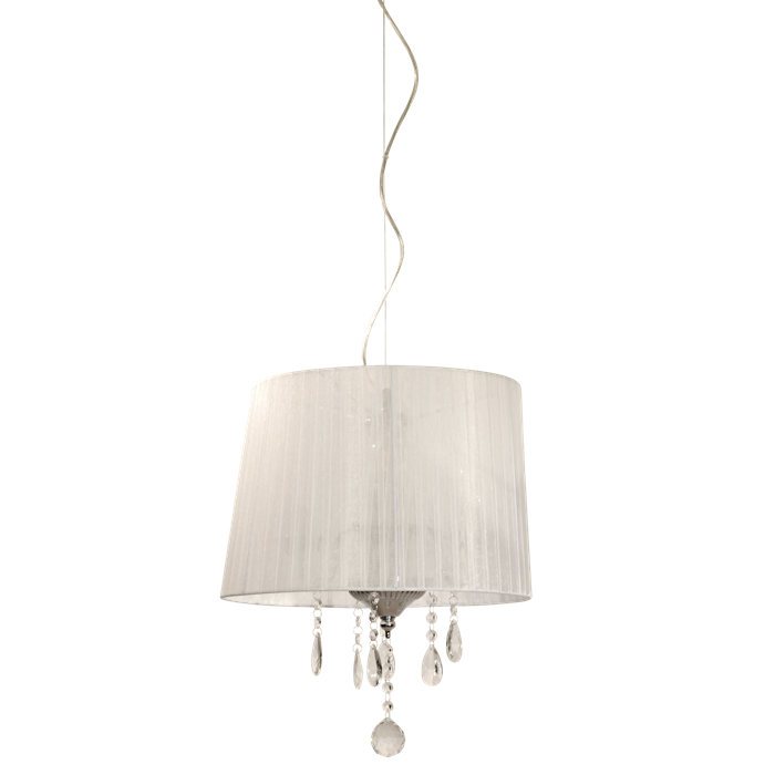 Crystal loftslampe i hvid fra Design by Grönlund.