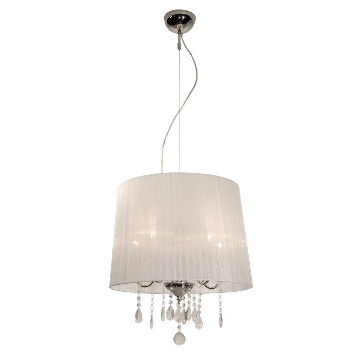 Crystal loftslampe i hvid fra Design by Grönlund
