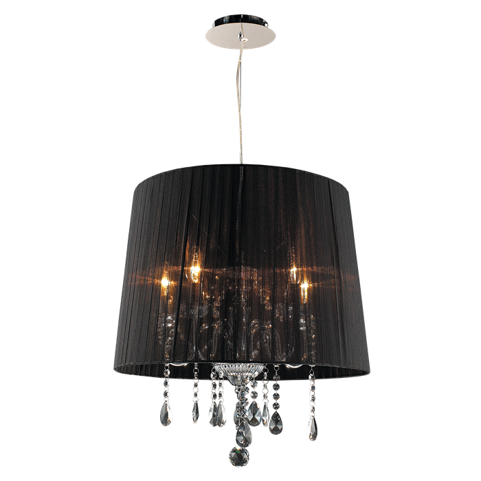 Crystal loftslampe i sort fra Design by Grönlund