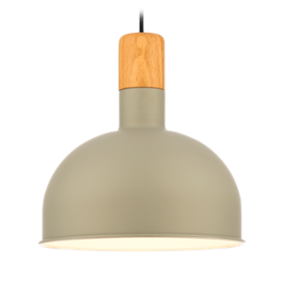 Dominica loftslampe i grå og træ fra Design by Grönlund.