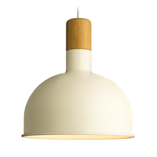 Dominica loftslampe i hvid og træ fra Design by Grönlund.