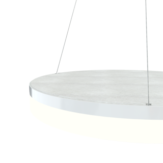 Acoustic Circulo akustiklampe Ø60 i hvid fra Design by Grönlund